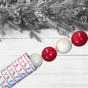 Bougies parfumées vanille et cannelle – Happy Tennis – Noël – Bougies en forme de balles de tennis